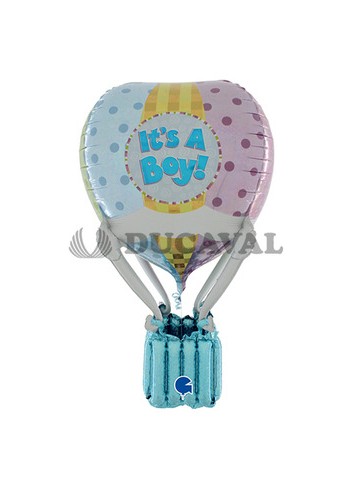 Globo foil aeroestático boy 4D 1m