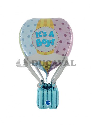 Globo foil aeroestático boy 4D 1m