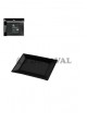 Bandeja rectangular negra 33x22.5cm 3und reutilizable