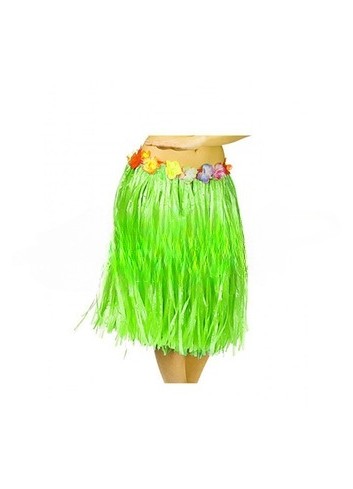 Falda Hawaiana 60cm verde  ¡Aloha! 