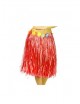 Falda Hawaiana 60cm roja  ¡Ideal para tus looks veraniegos!
