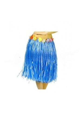  Falda Hawaiana 60cm azul | Envío Gratis 