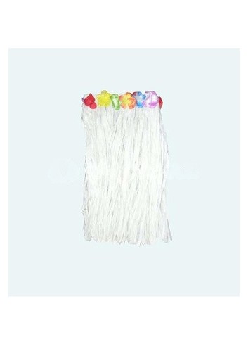  Falda Hawaiana 60cm blanca | Envío Gratis 
