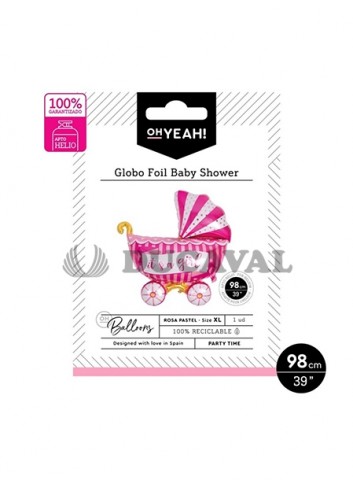 Globo poliamida carrito bebé IT´S A GIRL 98cm