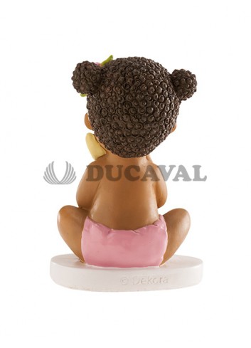Figura bautizo niña conejito sentada 10cm - Disfraces Ducaval