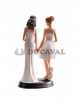 Figura pareja boda lesbiana (20cm) - Disfraces Ducaval