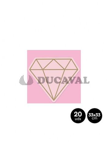 Servilletas diamante doble capa 20 unidades