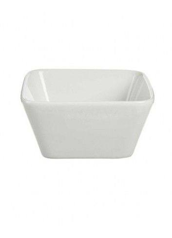 Bol de porcelana blanco cuadrado