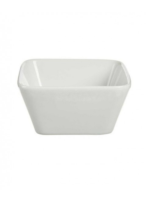 Bol de porcelana blanco cuadrado