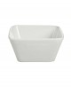 Bol de porcelana blanco cuadrado