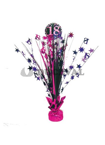 Centro de Mesa Spark. Celeb. Rosa 18 - Disfraces Ducaval envios 24/48 horas
