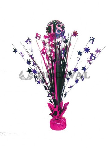 Centro de Mesa Spark. Celeb. Rosa 18 - Disfraces Ducaval envios 24/48 horas