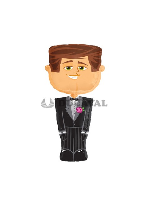 Globo foil figura novio airwalker