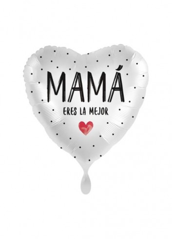 Globo Foil Corazón Mamá | Ducaval | Envíos 24/48h