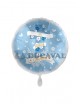 Globos foil COMUNIÓN azul 17  43cm