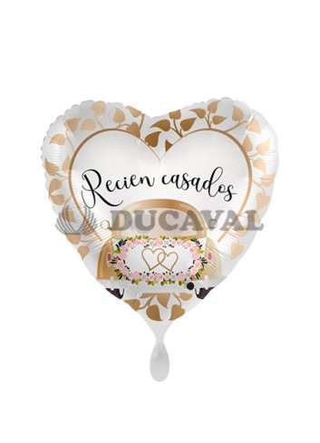 Globos foil recién casados coche 17/43cm