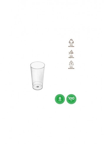 Vaso catavino reu transparente 100cc 8ud | Ducaval | envios 24/48 horas