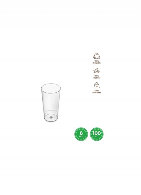 Vaso catavino reu transparente 100cc 8ud | Ducaval | envios 24/48 horas