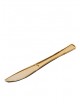 Cuchillo grande dorado 20cm 6ud - Disfraces Ducaval