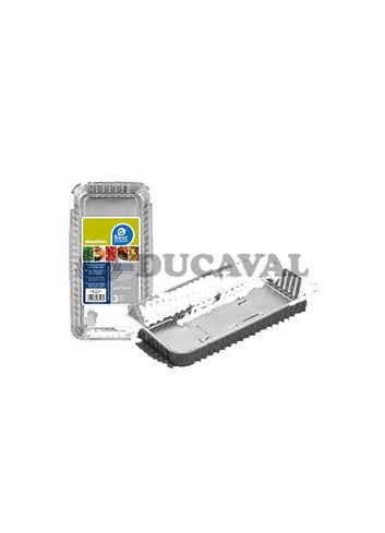 Bandeja aluminio rectangular 22.50x13x4cm | Ducaval |
