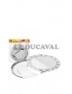 Bandeja + blonda plata 23cm - Disfraces Ducaval