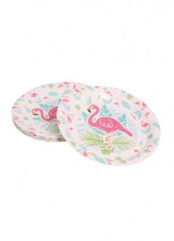 Platos Flamenco 23 cm 6 U - Disfraces Ducaval