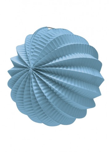 Farol esférico azul claro 22cm