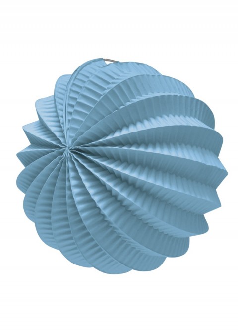 Farol esférico azul claro 22cm