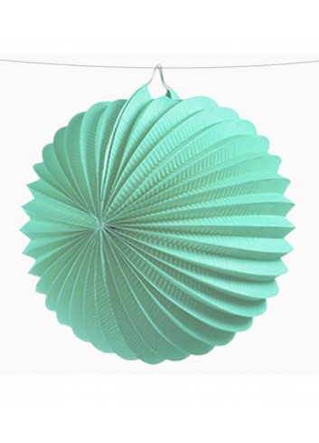 Farolillo papel redondo menta 25cm 1und | Ducaval | Envíos 24/48 horas