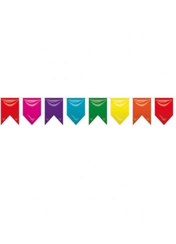 Banderolas plástico 20x30cm 25mts - Disfraces Ducaval