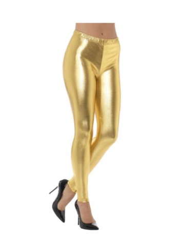 Leggins dorado metalizado