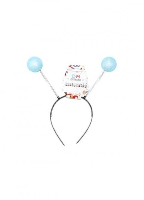 Diadema bolas escarcha azul claro - Disfraces Ducaval