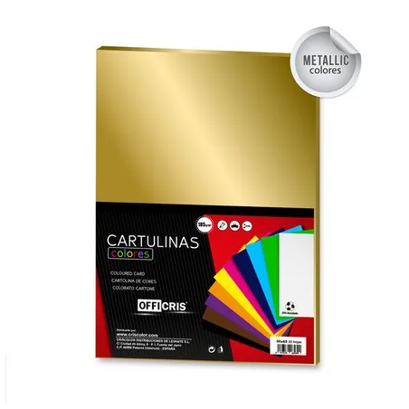 Cartulina metalizada 50X65 oro | Ducaval | Envíos 24/48 horas