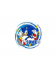Platos Sonic 23cm 8 unidades - Disfraces Ducaval