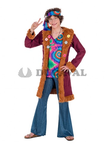 Disfraz de Hippie Hombre Lujo - Disfraces Ducaval
