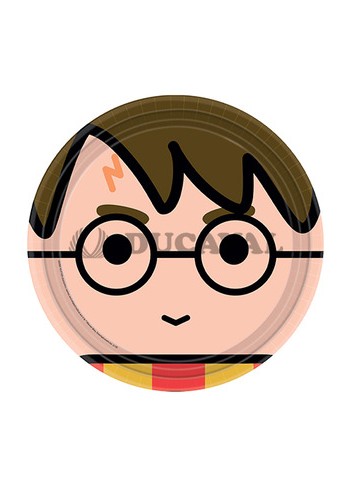 Platos 23cm Harry Potter 8 unidades. Ducaval envios 24/48 horas