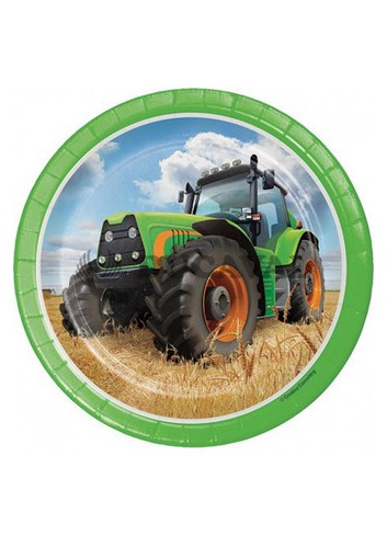Platos Tractor 18cm 8u