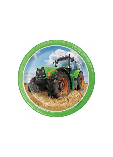 Platos Tractor 18cm 8u