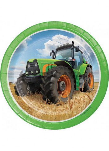 Platos Tractor 18cm 8u