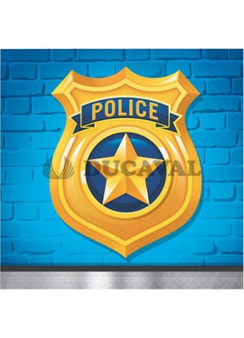 Servilletas policia 25cm