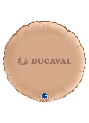 Globo foil satin circulo nude 46cm