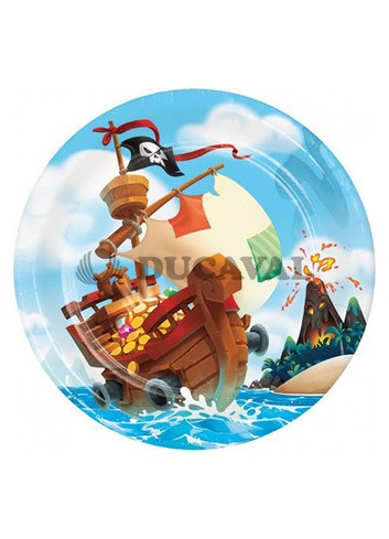 Plato Pirata 23cm 8U