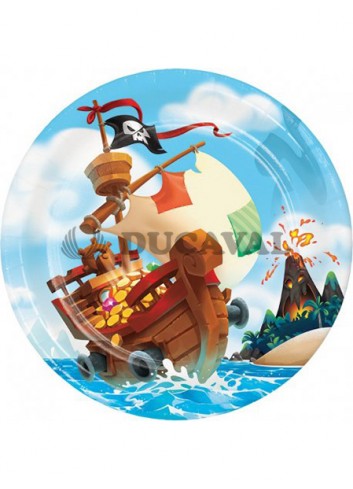 Plato Pirata 23cm 8U