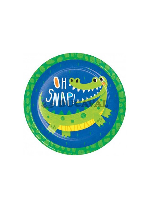 Plato cocodrilo 23cm 8U