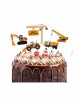 Cake topper Happy Bday construccion  Ducaval envios 24/48 horas