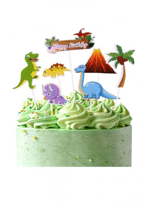 Cake topper Happy Bday dino  Ducaval envios 24/48 horas
