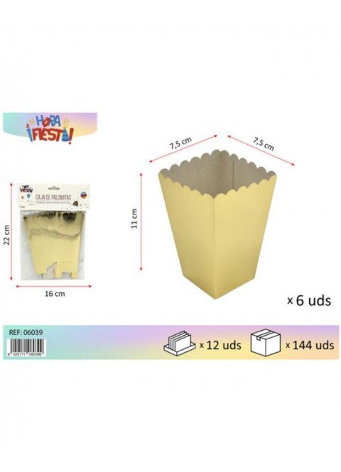 Caja palomitas oro  | Ducaval | Envías 24/48 horas 