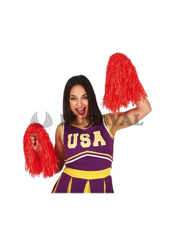 Pom pom rojo 2ud 80g | Ducaval  | Envíos 24/48 horas