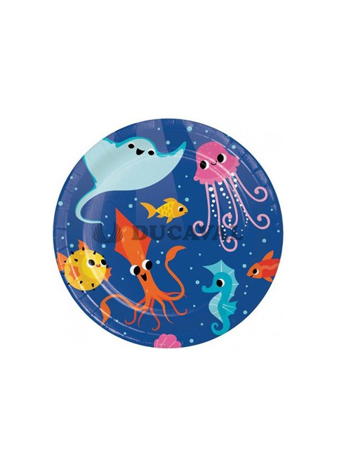 Platos oceano 18cm 8U