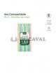Cañas cuchara colores bio 20cm 100und
